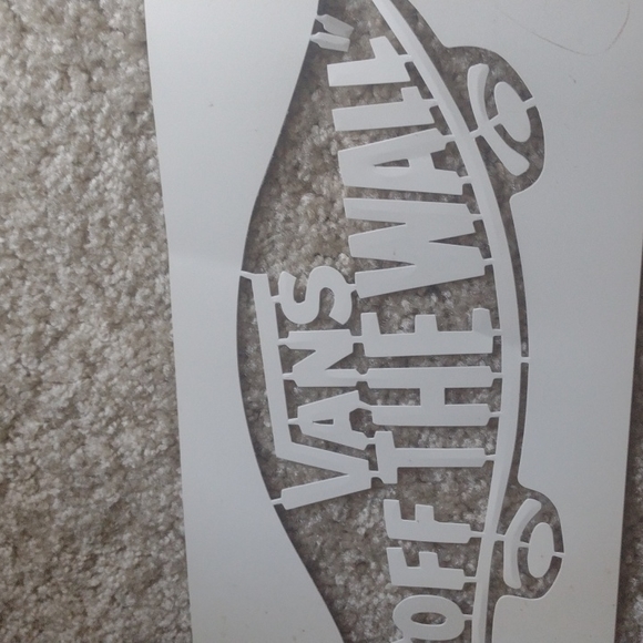 Vans off the wall paint stencil 12"x" 6 one of a kind from vans back in the day. - Picture 4 of 8
